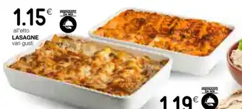 Coop LASAGNE vari gusti offerta