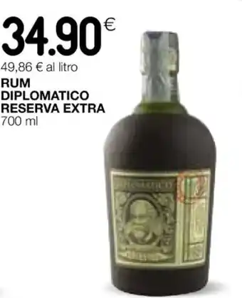 Coop RUM DIPLOMATICO RESERVA EXTRA 700 ml offerta