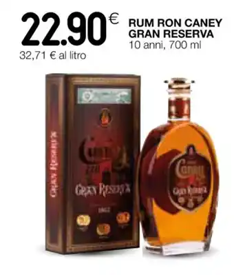 Coop RUM RON CANEY GRAN RESERVA 10 anni, 700 ml offerta