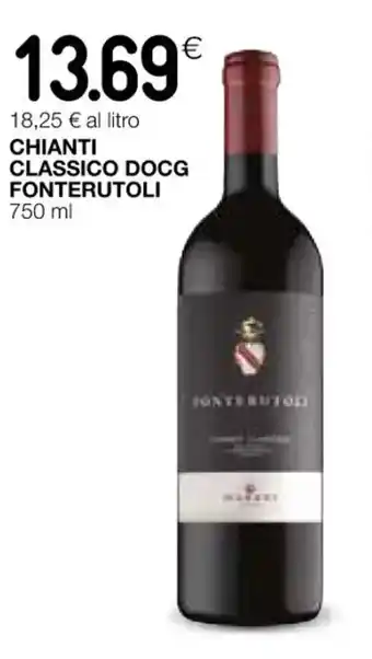 Coop CHIANTI CLASSICO DOCG FONTERUTOLI 750 ml offerta