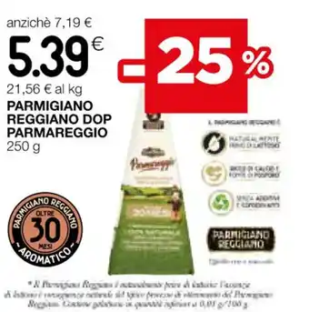 Coop PARMIGIANO REGGIANO DOP PARMAREGGIO 250 g offerta