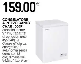 Coop CONGELATORE A POZZO CANDY CHAE 1002F offerta