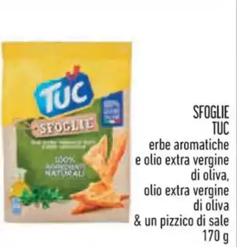 Conad Superstore SFOGLIE TUC erbe aromatiche e olio extra vergine di oliva, olio extra vergine di oliva 170 g offerta
