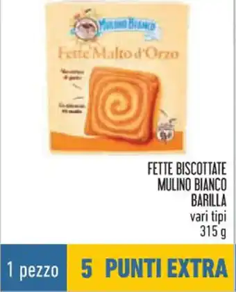 Conad Superstore FETTE BISCOTTATE MULINO BIANCO BARILLA vari tipi 315 g offerta