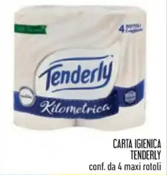Conad Superstore CARTA IGIENICA TENDERLY conf. da 4 maxi rotoli offerta