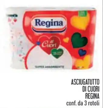 Conad Superstore ASCIUGATUTTO DI CUORI REGINA conf. da 3 rotoli offerta
