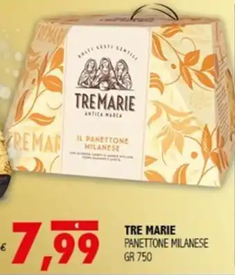 TRE MARIE PANETTONE MILANESE GR 750