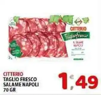 Mio Market CITTERIO TAGLIO FRESCO SALAME NAPOLI 70 GR offerta
