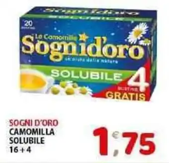 SOGNI D'ORO CAMOMILLA SOLUBILE 16+4