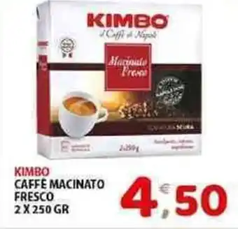 Mio Market KIMBO CAFFE MACINATO FRESCO 2 X 250 GR offerta