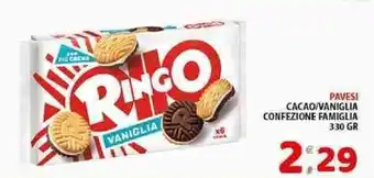 Mio Market PAVESI CACAO/VANIGLIA CONFEZIONE FAMIGLIA 330 GR offerta