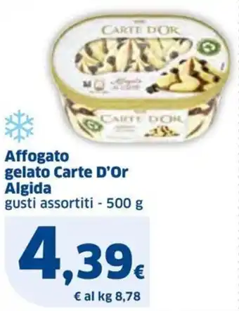 Ok Sigma Affogato gelato Carte D'Or Algida gusti assortiti - 500 g offerta