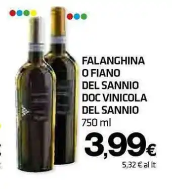 Superconti FALANGHINA O FIANO DEL SANNIO DOC VINICOLA DEL SANNIO 750 ml offerta