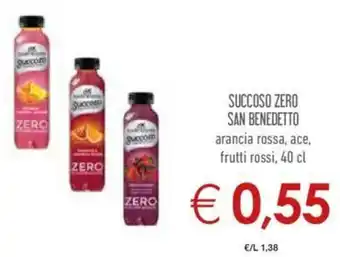 Conad City San Benedetto Succoso Zero 40cl offerta