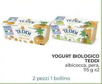 Conad City Teddi Yogurt Biologico 115g x 2 offerta