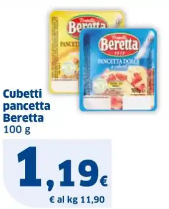 Sigma Cubetti pancetta Beretta 100 g offerta