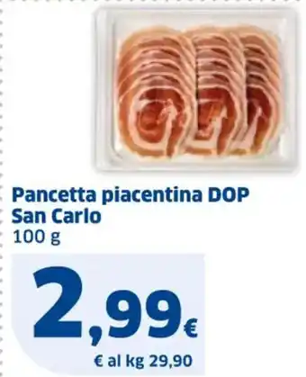 Sigma Pancetta piacentina DOP San Carlo 100 g offerta