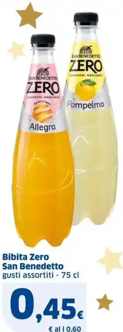 Sigma Bibita Zero San Benedetto gusti assortiti - 75 cl offerta