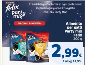 Sigma Alimento per gatti Party mix Felix 200 g offerta