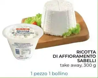 Conad City Sabelli Ricotta di Affioramento 300g offerta