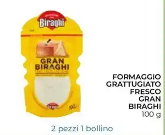 Gran Biraghi Formaggio Grattugiato Fresco 100g