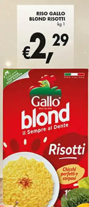 Coal RISO GALLO BLOND RISOTTI kg 1 offerta