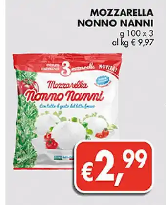 Coal MOZZARELLA NONNO NANNI g 100 x 3 offerta