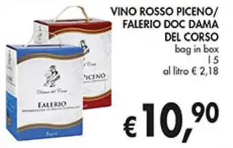 Coal VINO ROSSO PICENO/ FALERIO DOC DAMA DEL CORSO bog in box offerta