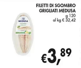 Coal FILETTI DI SGOMBRO GRIGLIATI MEDUSA g 120 offerta
