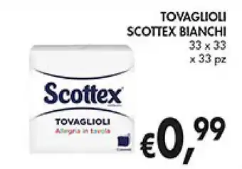 Coal TOVAGLIOLI SCOTTEX BIANCHI x 33 pz offerta