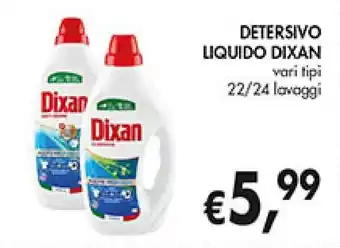 Coal DETERSIVO LIQUIDO DIXAN vari tipi 22/24 lavaggi offerta