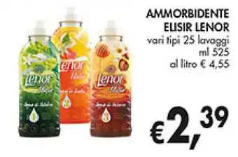 Coal AMMORBIDENTE ELISIR LENOR vari tipi 25 lavaggi ml 525 offerta