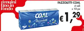FAZZOLETTI COAL 4 veli x 10 pz