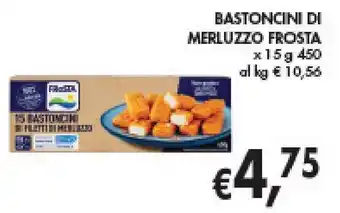 èccoMI BASTONCINI DI MERLUZZO FROSTA x 15 g 450 offerta