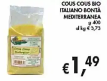 COUS COUS BIO ITALIANO BONTA MEDITERRANEA g 400