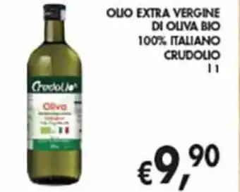 èccoMI OLIO EXTRA VERGINE DI OLIVA BIO 100% ITALIANO CRUDOLIO L 1 offerta