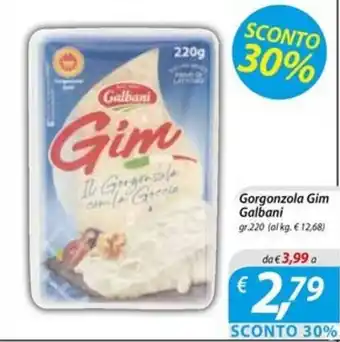 DiMeglio Gorgonzola Gim Galbani gr.220 offerta