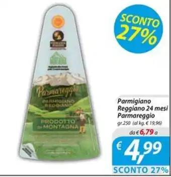 DiMeglio Parmigiano Reggiano 24 mesi Parmareggio gr.250 offerta
