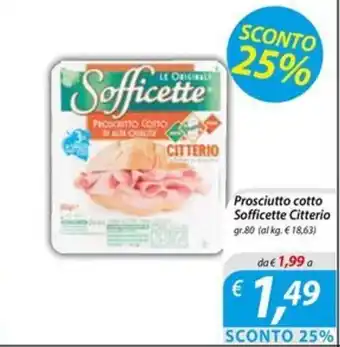 DiMeglio Prosciutto cotto Sofficette Citterio gr.80 offerta