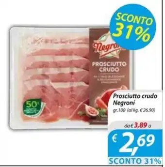 DiMeglio Prosciutto crudo Negroni gr.100 offerta