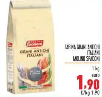 Maxi Supermercati FARINA GRANI ANTICHI ITALIANI MOLINO SPADONI 1 kg offerta