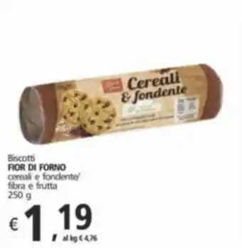 Alter Discount Biscotti FIOR DI FORNO cereali e fondente/ fibra e frutta 250 g offerta