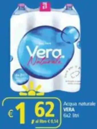 Acqua naturale VERA 6x2 litri