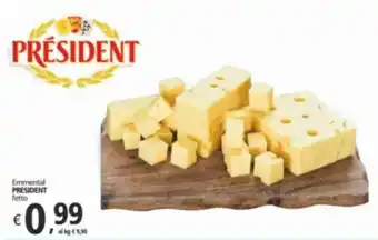 Alter Discount Emmental PRESIDENT l'etto offerta