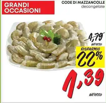 Pam CODE DI MAZZANCOLLE decongelate offerta
