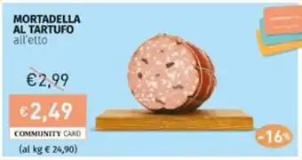 Prezzemolo e Vitale MORTADELLA AL TARTUFO offerta