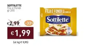 Prezzemolo e Vitale SOTTILETTE Fila e Fondi gr 200 offerta