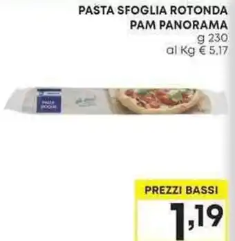 Pam PASTA SFOGLIA ROTONDA PAM PANORAMA g 230 offerta