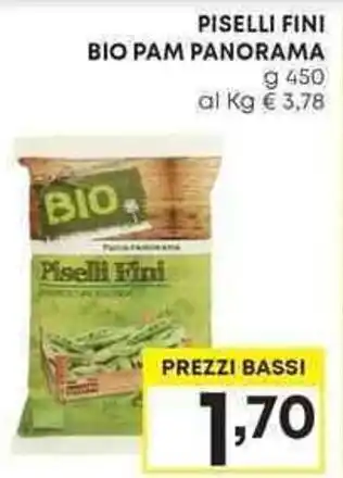 Pam PISELLI FINI BIO PAM PANORAMA g 450 offerta