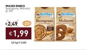 Prezzemolo e Vitale MULINO BIANCO Buongrano, Molinetti gr 350 offerta